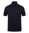 H460 Henbury Slim Fit Stretch Microfine Piqué Polo Shirt Oxford Navy* colour image